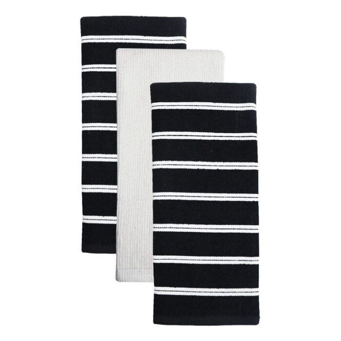 Parallel Stripe -Terry Kitchen Towels, Pack of 3